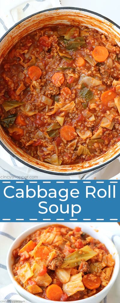 Easy Cabbage Roll Soup- just like traditional cabbage rolls without all that extra work. 