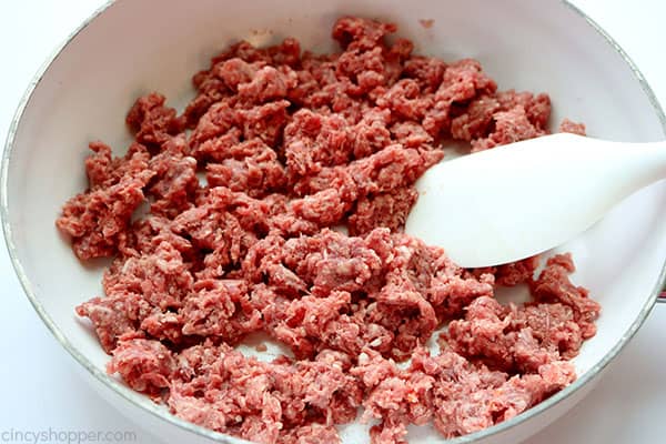 Cooking ground beef for sloppy joes