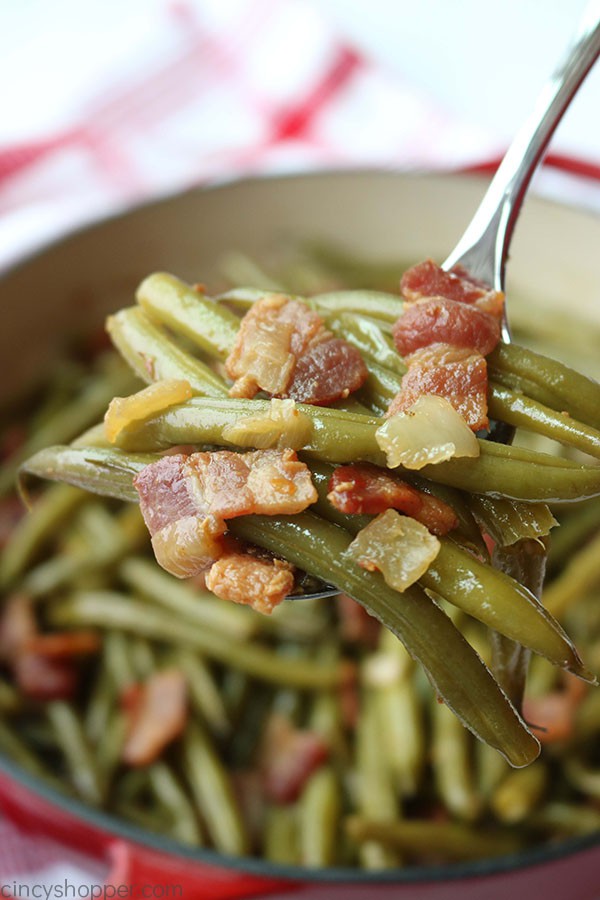 Southern green beans with bacon