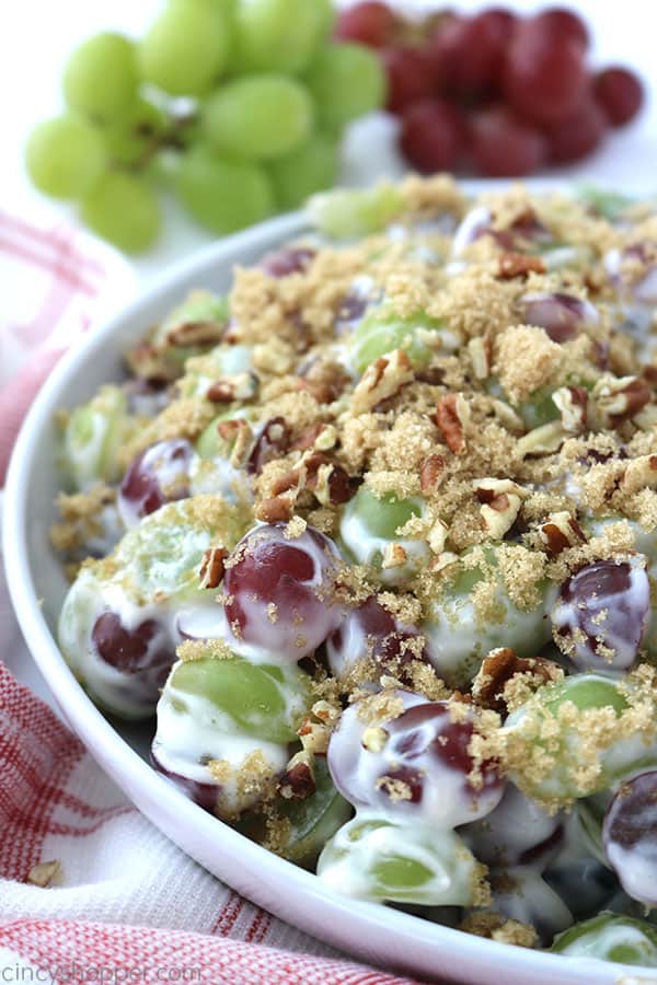 Grape Salad in a bowl.