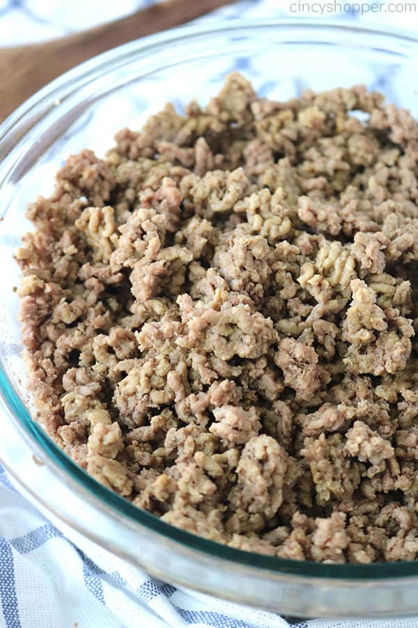 Instant Pot Ground Beef in a bowl