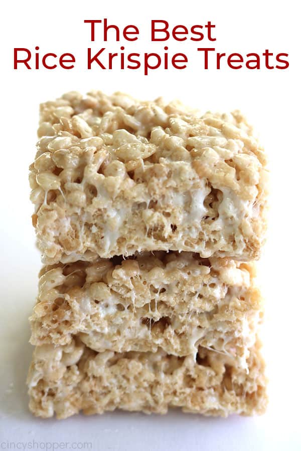 Text image of the best Krispie Treats.