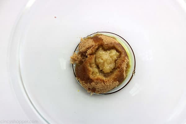 Brown sugar and garlic Pork tenderloin rub in a small bowl.