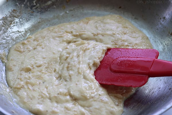 Creamy Parmesan mixture for Zucchini Casserole