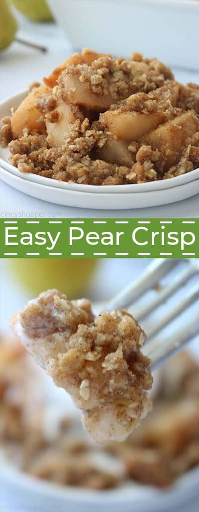 Easy Pear Crisp recipe.