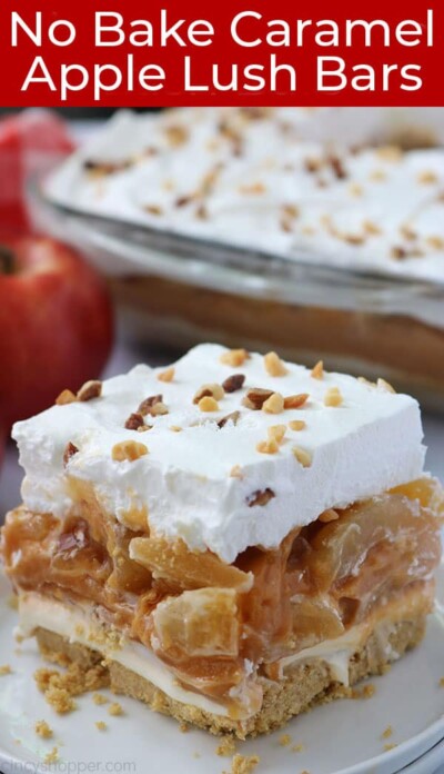 No Bake Caramel Apple Lush Bars - CincyShopper