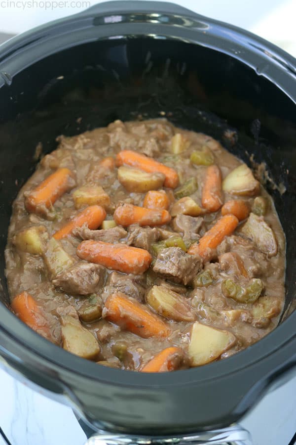 Beef Stew in a Crockpot.