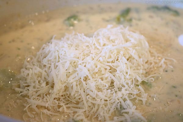 Cheesy Broccoli soup in a slow cooker
