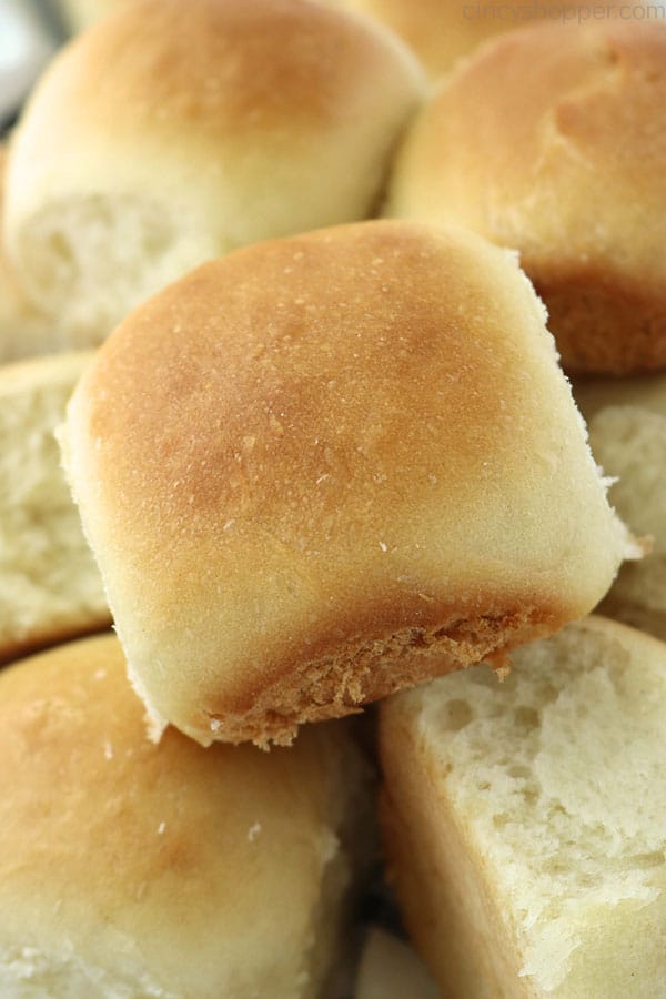 Easy dinner rolls fresh from the oven.