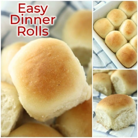 Easy homemade dinner rolls.