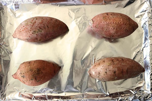 Baked sweet potatoes