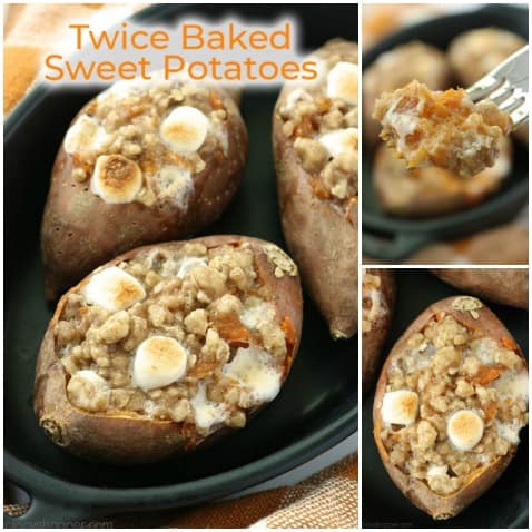 Simple Twice Baked Sweet Potatoes