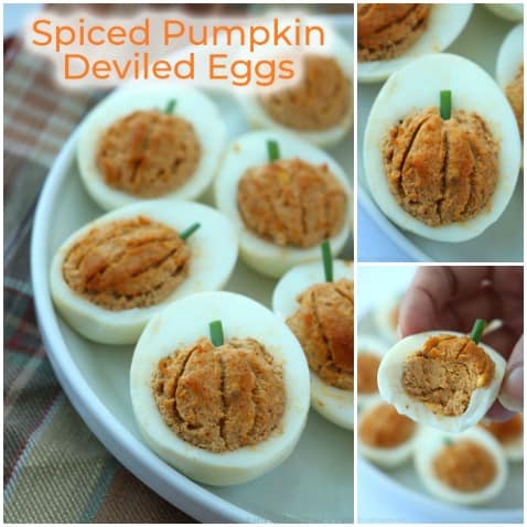 Spiced Pumpkin Deviled Eggs
