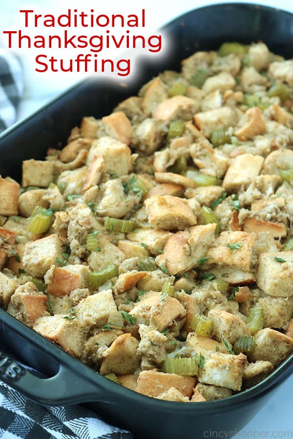 How to make Traditional Thanksgiving Stuffing.