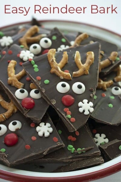 Easy Christmas Bark with Reindeer - CincyShopper