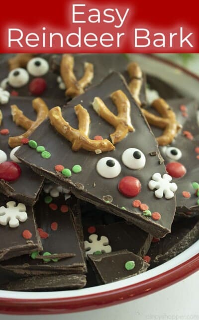 Easy Christmas Bark with Reindeer - CincyShopper