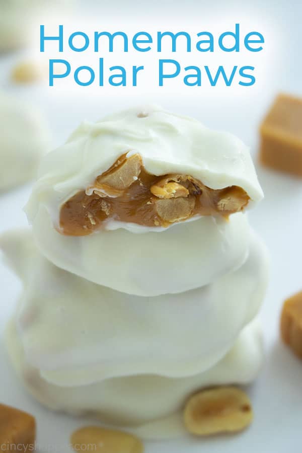 Homemade Christmas Candy Polar Paws