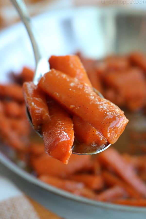 Pumpkin Spice Glazed Carrots