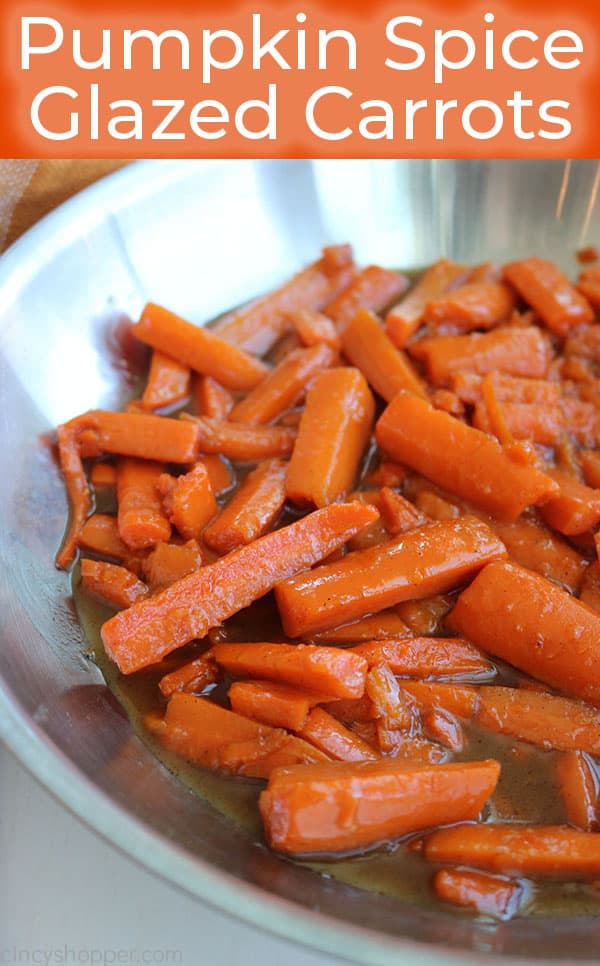 Pumpkin Spice Glazed Carrots