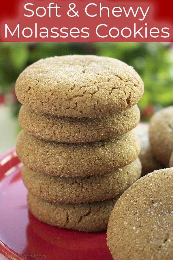 Soft & Chewy Molasses Cookies