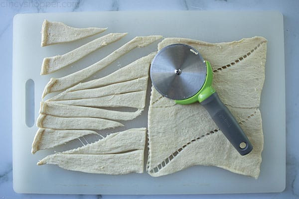 Sliced Crescent dough