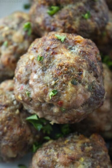 Homemade Baked Italian Meatballs - CincyShopper