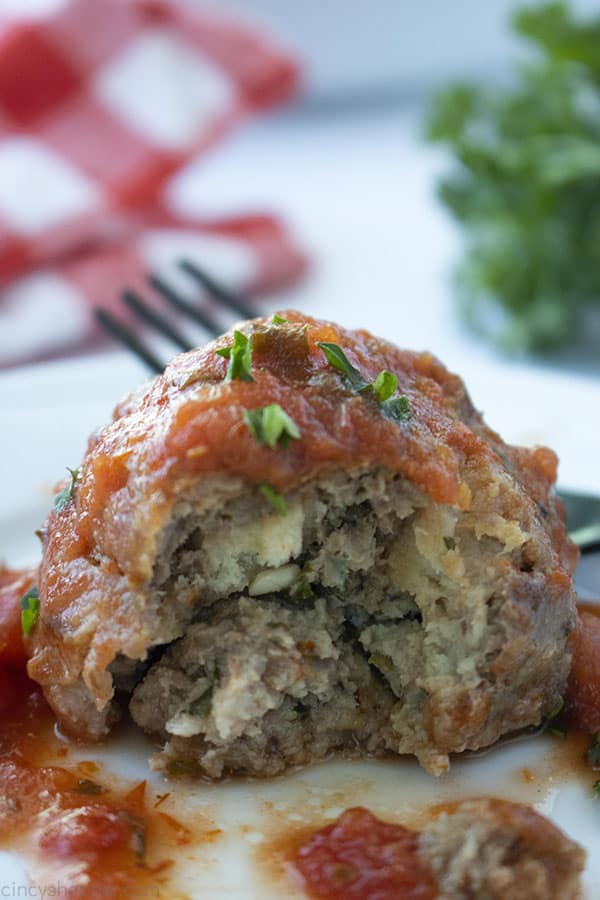 Homemade Italian Meatballs with sauce