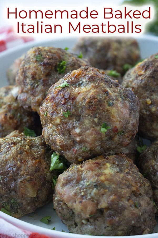 Baked Italian Meatballs