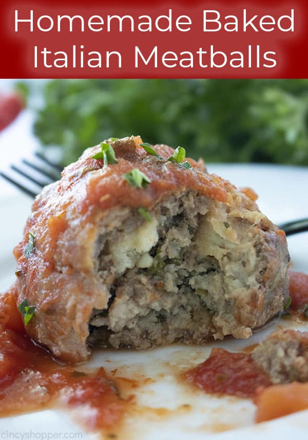 Baked Italian Meatballs