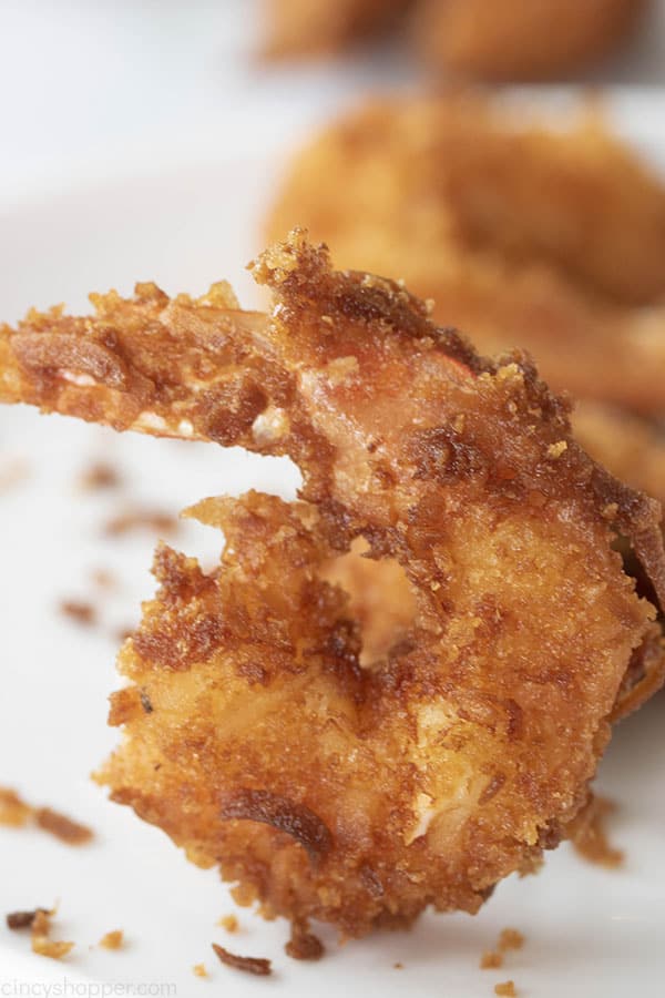 a shrimp that has been fried