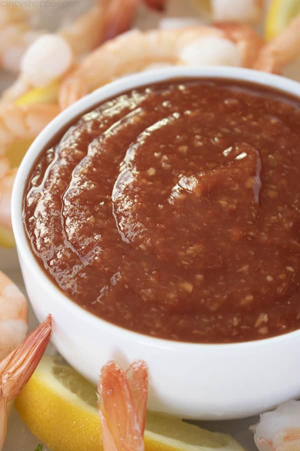 close up photo of cocktail sauce in a bowl