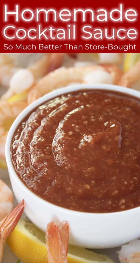 Homemade Cocktail Sauce