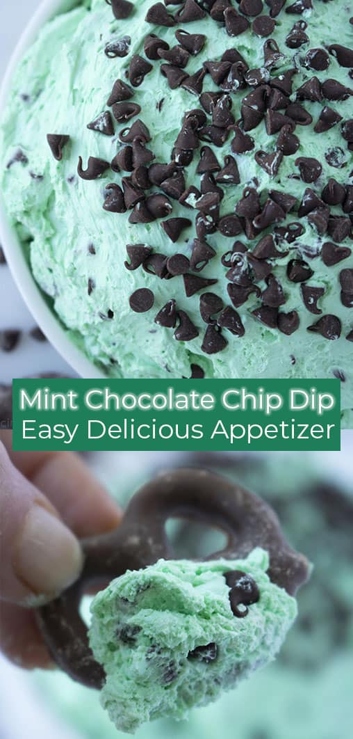 Long collage with Mint Chocolate Chip Dip