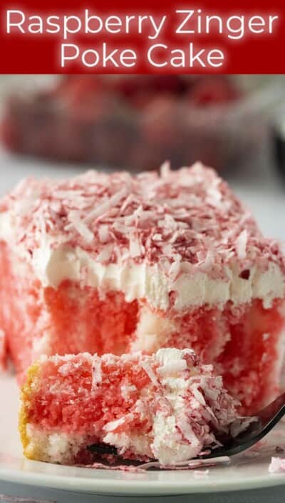 Raspberry Zinger Poke Cake - CincyShopper