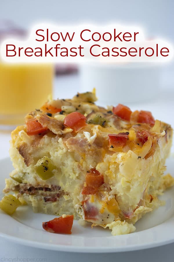 Slow Cooker Breakfast Casserole - Sweetphi