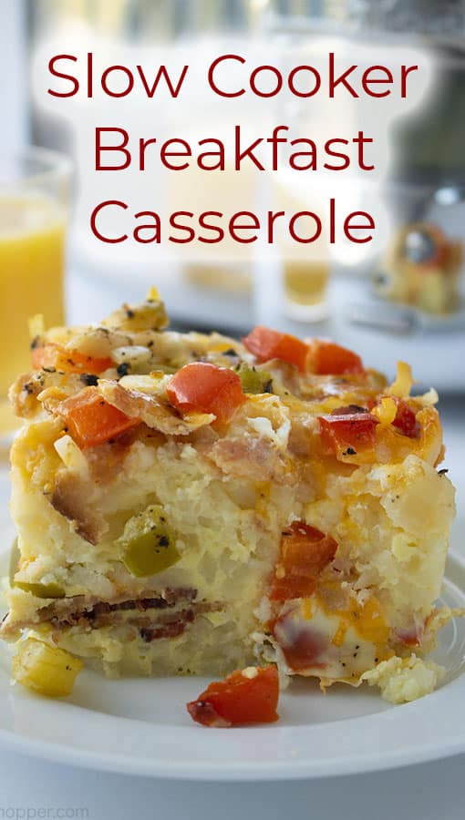 titled image (and shown): Slow Cooker Breakfast Casserole