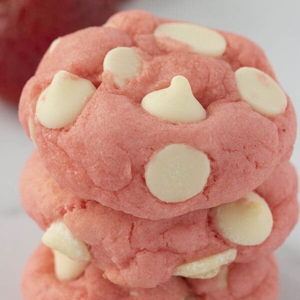 The Best Strawberry Cake Mix Cookies