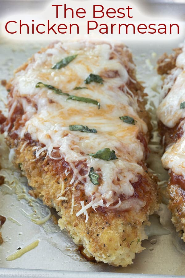 titled image (and shown): The Best Chicken Parmesan