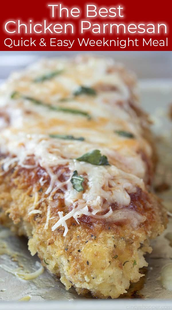 titled image (and shown): The Best Chicken Parmesan