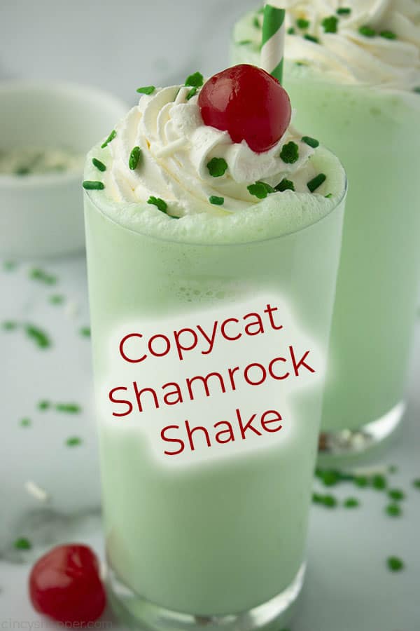 homemade shamrock shake