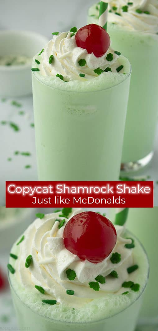 photo collage - Copycat McDonald's Shamrock Shake