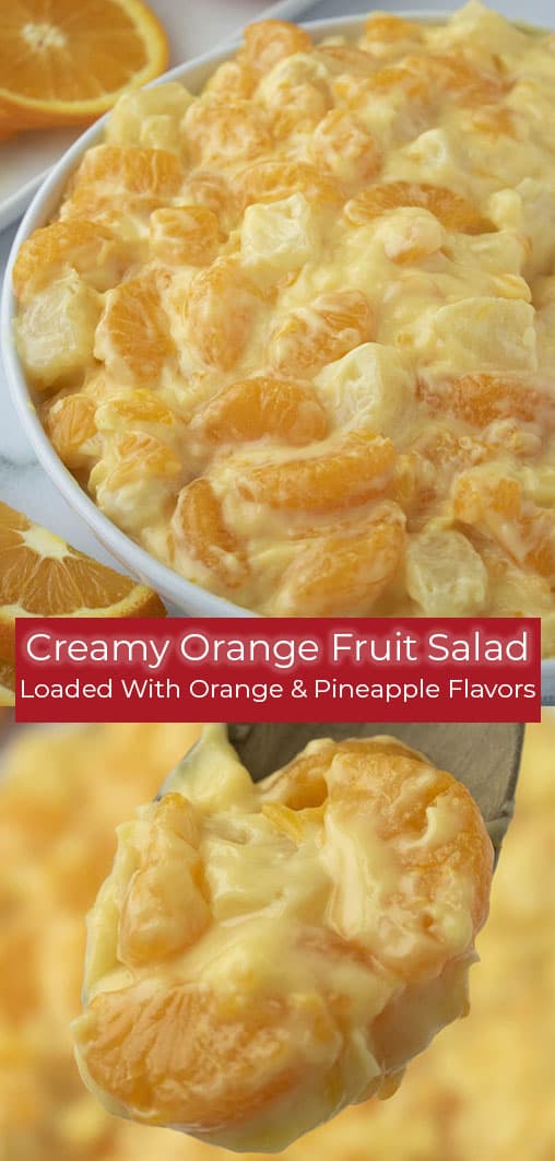 Creamy Orange Salad collage