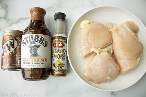 Ingredients for BBQ chicken