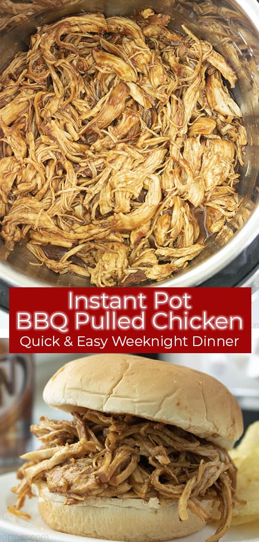 Long text image Instant Pot BBQ Pulled Chicken