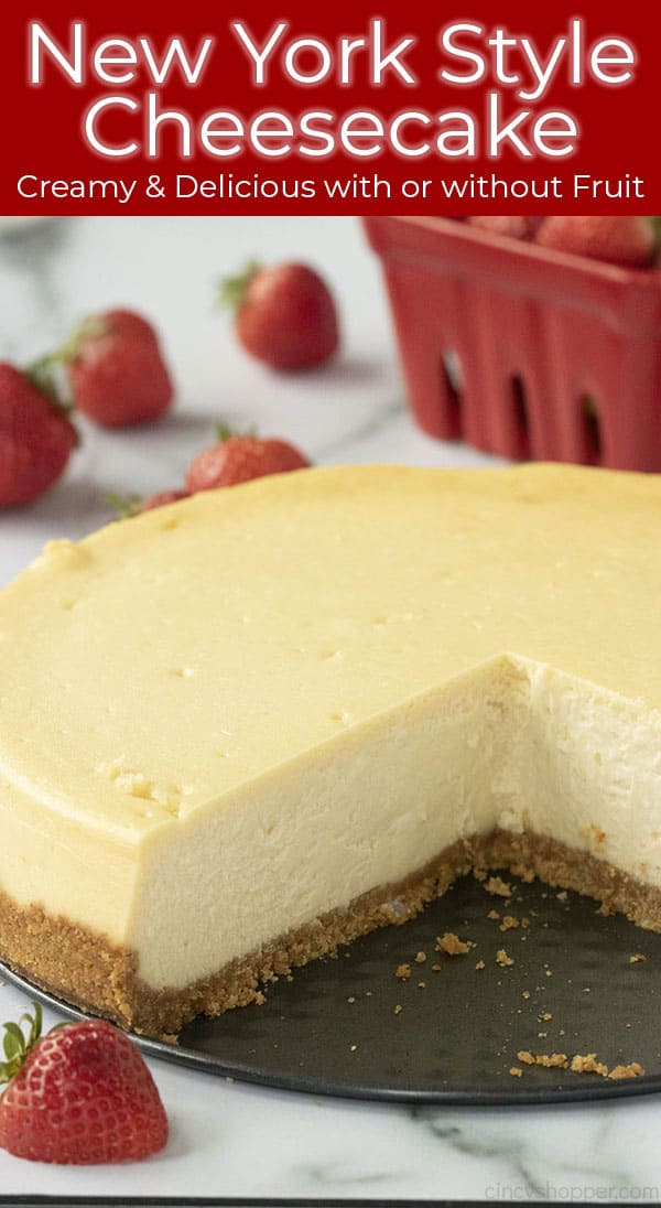 titled photo of plain cheesecake