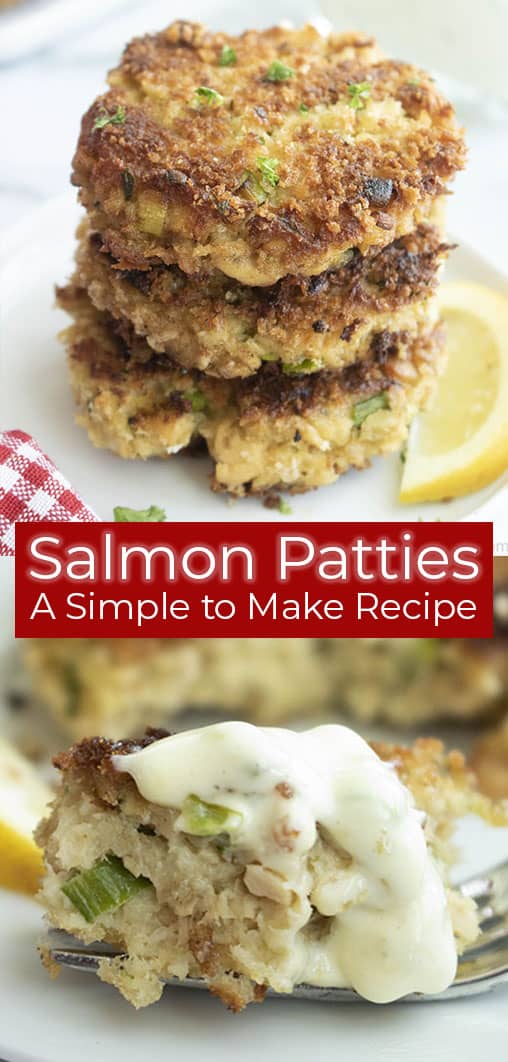 titled photo: salmon patties - a simple to make recipe