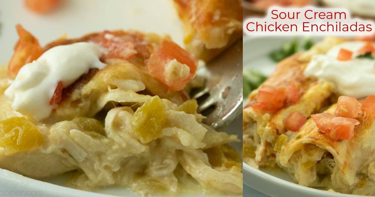 Sour Cream Chicken Enchiladas (White Chicken) - CincyShopper