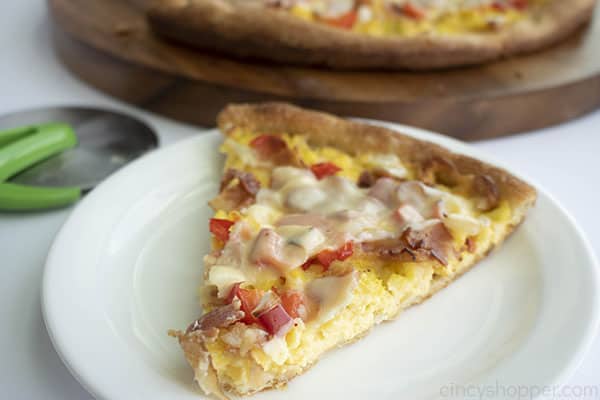 slice of pizza on a plate