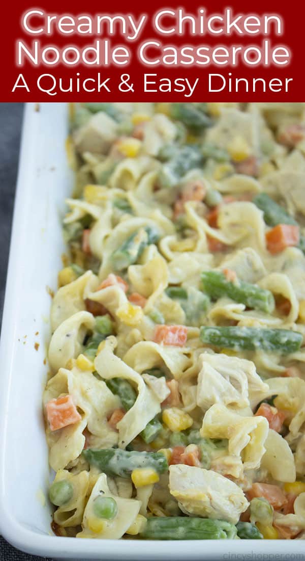 quick and easy chicken casserole with veggies