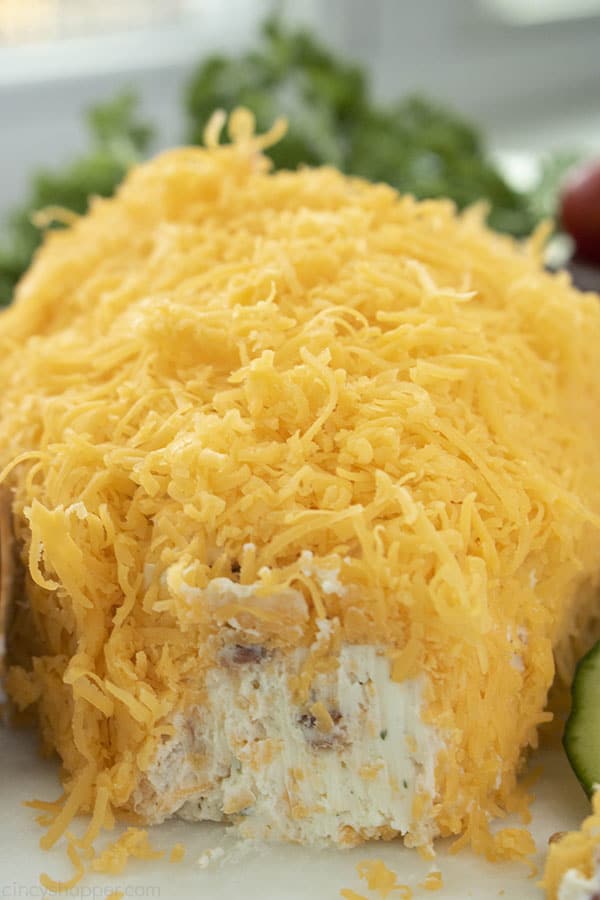 Inside of Carrot Cheese ball